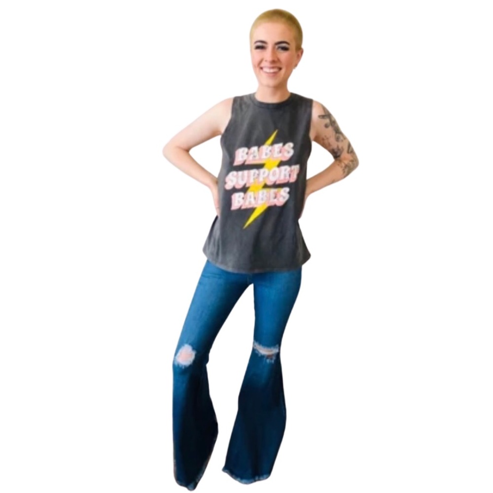 One smalls left! Babes support babes Graphic Tee - Picture 2 of 3